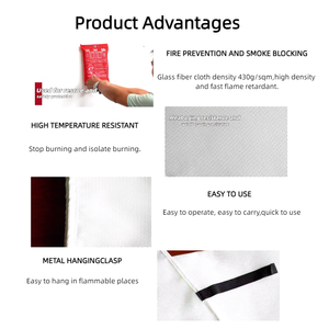 Couverture anti-feu en fibre de verre pour les familles, les hôtels, les lieux publics - pour la lutte contre l'incendie, vente en usine - Product Image 4