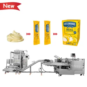 Máquina automática de alta velocidad para embalaje de salsas, máquina de cartón para embalaje, mayonaise