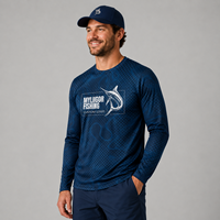 Chemises de protection solaire UPF 50+ pour hommes, imprimées sur mesure, manches longues, protection UV, pour la pêche, la randonnée, la natation, la course à pied