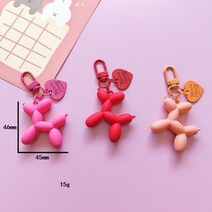 Llavero de Perro Cachorro Burbuja con Colgante de Animal Bonito Color Caramelo Grabado con Láser, Regalo Promocional, Souvenir, Abalorio para Bolso de Mujer al por Mayor - Product Image 4