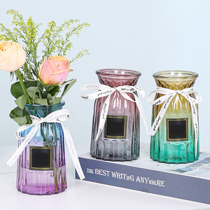 <span class=keywords><strong>Design</strong></span> contemporaneo di vetro moderno con cilindro trasparente di lusso personalizzato per ornamenti per feste nuziali - Product Image 6