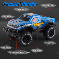 Véhicule tout-terrain RC à l'échelle 1:20 27 MHz 4CH pour enfants avec une portée de 50 m 4WD prêt à rouler