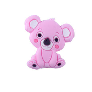 Vente en gros de perles en silicone de qualité alimentaire 3d Cartoon Anime Animal Jouet sucette à mâcher pour bébé Perles focales en silicone pour la fabrication de bijoux à stylo - Product Image 5
