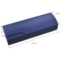 Boîte à lunettes optiques, étui à lunettes rigide et sécurisé, étui à lunettes de vue, feuille de fer pour myopie, lunettes de lecture, boîtes carrées, aimant, fait à la main