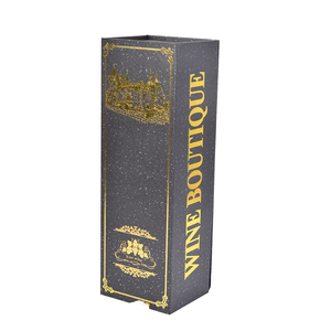 Boîte cadeau rigide pour vin, en carton rectangulaire, avec doublure en satin, impression quadricolore, emballage haut de gamme pour boissons - Product Image 4