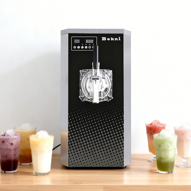 Commercial Frozen Drink Carbonate Ice Coffee Machine Frozen Daiquiris Machine Commercial Enclosed Slush Machine