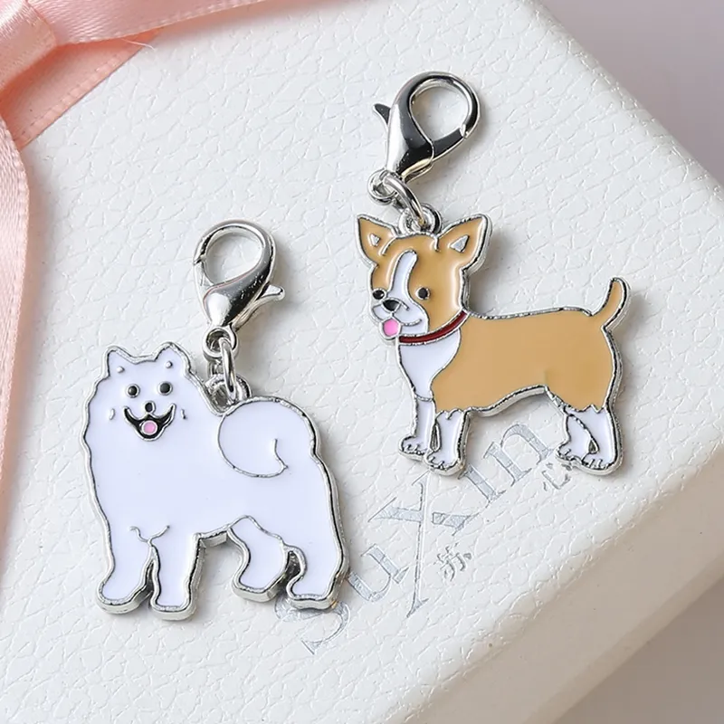 Dogs Charms Pendants Jewelry Making DIY Handmade Crafts Charms lovely dog Jewelry Pet Id Tags Cat Dog Collar Charm Tag