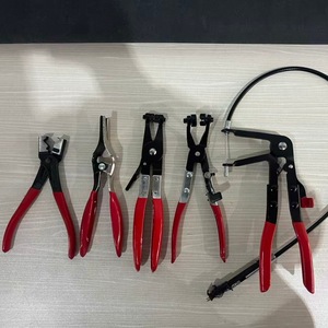 Juego de 5 alicates de sujeción de cables para reparación de automóviles, de acero con alto contenido de carbono, para mantenimiento de automóviles - Product Image 1