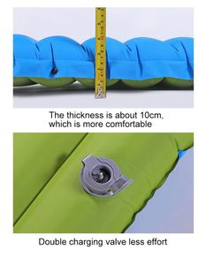 Colchón de Aire Ultraligero y Compacto, Impermeable, de TPU, para Camping, con Almohada Integrada, para Excursionistas y Entusiastas del Aire Libre - Product Image 3
