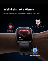 Reloj Inteligente de 1.95 Pulgadas con Pantalla Táctil Completa, Resistente al Agua IP68, BT5.3, Llamadas, Monitor de Frecuencia Cardíaca/Presión Arterial/SpO2, Navegación GPS, Brújula, Más de 100 Funciones