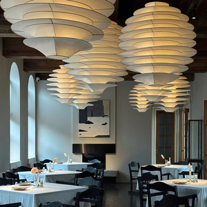 Japanese Wabi Sabi Style Chandelier Round White Six Head E27 Energy Saving Lamp For <b>Dining</b> Room Home Decor <b>Lighting</b> Fixture - Product Image 3