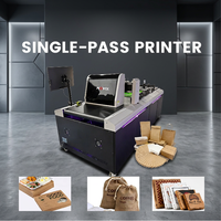 Nouvelle machine d'impression d'emballage automatique Renovix à passage unique, imprimante numérique haute vitesse 4 couleurs pour emballages en papier et en papier de soie