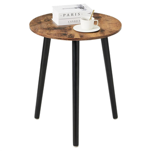 โต๊ะกาแฟและชาทรงกลมขนาดเล็ก ดีไซน์หรูหราทันสมัย สไตล์นอร์ดิกยุโรป โต๊ะข้างสวยหรูสำหรับห้องนั่งเล่น ราคาขายส่ง - Product Image 1