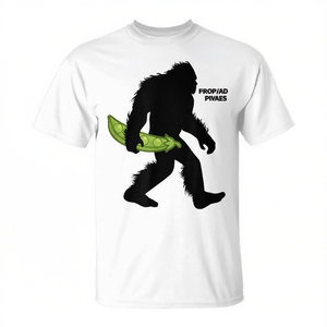 T-shirt Snap Pea Bigfoot Carrying Pod Vegetable Sasquatch - Product Image 2