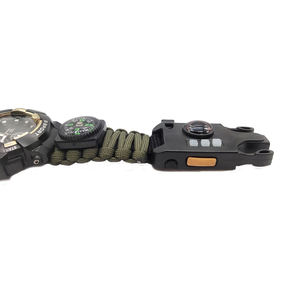 Ultimo orologio da paracadute di sopravvivenza per Sport all'aria aperta, orologio da polso con corda per ombrello impermeabile 7 In 1 - Product Image 4