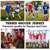 Camiseta de Fútbol de la Mejor Calidad a Precio de Mayoreo, Jersey de Fútbol para Niños, Conjunto de Jersey de Fútbol 100% Poliéster de Última Moda para Hombre