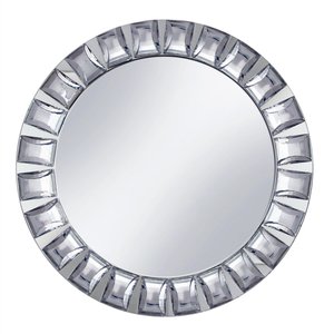 Diamond Beaded Glass Mirror Plates for Wedding Tables - Product Image 5
