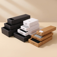Boîte d'emballage de luxe recyclable pour chaussettes, avec finition mate, en papier kraft personnalisé, idéale pour les coffrets cadeaux de chaussettes de Noël