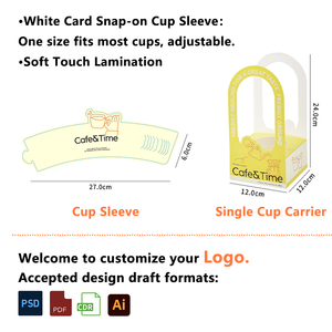 Portavasos de Cartón Impresos Personalizados, Promociona tu Marca con Estilo, Juego de Vasos para Bebidas - Product Image 4