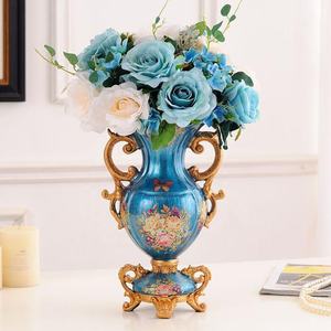 Vaso di <span class=keywords><strong>Fiori</strong></span> <span class=keywords><strong>in</strong></span> <span class=keywords><strong>Resina</strong></span> di Grande Dimensione Stile Europeo Retrò di Lusso <span class=keywords><strong>per</strong></span> Arredamento Soggiorno - Product Image 6