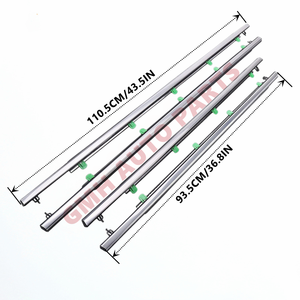ซีลขอบกระจกหน้าต่างสำหรับ CR-V <span class=keywords><strong>CRV</strong></span> 07-11 ด้าน<span class=keywords><strong>หน้า</strong></span> ด้านหลัง ซ้าย ขวา ด้านคนขับ ด้านคนโดยสาร ขอบประตูด้านนอก - Product Image 3