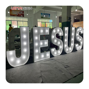 Expédition directe 4 pieds Marquis Lettre Personnalisé Amour Ampoule Mariage Marry Me Lettre Lumineuse Signe 3 pieds Marquis Lettre - Product Image 3