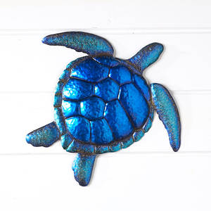 Décoration murale en métal d'été, motif <span class=keywords><strong>tortue</strong></span> de mer, plage, jardin en fer, décoration murale, 600 pièces, Opp coloré, sac/boîte - Product Image 5