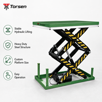Plateforme élévatrice à ciseaux hydraulique fixe pour la manutention de marchandises industrielles, hauteur personnalisable