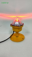 Luz de Obstrucción de Baja Intensidad Tipo B de Safetrip Factory, LED Rojo de Funcionamiento Continuo o Intermitente Opcional para Obstáculos