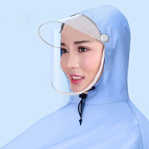 Poncho de <span class=keywords><strong>pluie</strong></span> imperméable en tissu Oxford épais avec couvre-miroir, à capuche, pour adulte, pour le cyclisme, le vélo et la moto - Product Image 2