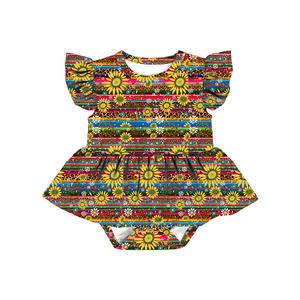 LT-469-YXW Wholesale Price Collar <b>Kids</b> Clothing Animal and Fruit Summer Ruffle Sleeve <b>Bubble</b> Romper for Baby Girl - Product Image 1