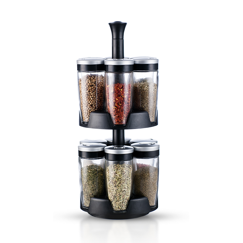 12 Jars Spice Rack Set