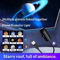 Lámpara de Noche LED Creativa con Forma de Luna y Cielo Estrellado, Mini Lámpara de Control Táctil, Alimentada por USB, Proyección de Logotipo para Dormitorio, Producto Más Vendido