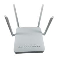 Precio de Fábrica de ONU F680L, Unidad de Red Óptica XPON 4GE+1tel+2usb+wifi de Doble Banda, Antenas de 5db