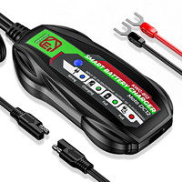 Chargeur de batterie de moto KEWIG 12V, chargeur intelligent compact compatible avec les batteries au plomb-acide et au lithium LiFePO4