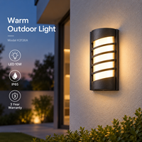 Applique murale LED moderne étanche IP65 double PC 10W, installation facile, pour extérieur, type applique murale LED de type bulkhead