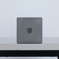 Enchufe de Corriente Multifunción de Plástico con 2 Puertos USB, 2 Tomas de Corriente, Clasificación de 13A/16A/10A, CE para IP21, para Uso Doméstico y Hospitalario