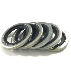 Bonded Washer logam karet penguras oli steker Gasket cocok dikombinasikan mesin cuci cincin segel