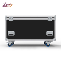 Valise de transport personnalisée en usine, empilable, antichoc, avec doublure en EVA, portable, multi-usages, en aluminium, pour câbles