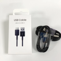 Kabel USB ke Type-C 5A/2A Pengisian Cepat dengan Pelindung Foil dan Jaket PVC untuk S8/S9/S10/Note8 1M