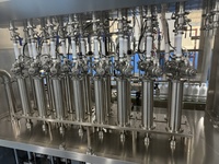 Machine de remplissage automatique à piston HuiMing HSGZ-16A, électrique et pneumatique, précision de 0,3 % pour boissons, pâtes épaisses/sauces