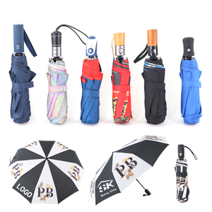 Heavy duty custom <b>umbrella</b> with logo printing upf SPF 50+ square compact <b>umbrella</b> with automation button <b>umbrellas</b> - Product Image 6