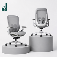 Chaise de Direction Ergonomique Haut de Gamme en Cuir avec Suivi Corporel Synchronisé, Siège Dynamique et Accoudoirs Réglables