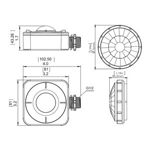 BRI819P-B-D Ultra High Bay 3 lensa peredupan 0-10v 120 277V lampu Led 15m 50ft PIR <span class=keywords><strong>Sensor</strong></span> gerak - Product Image 4