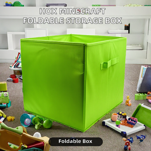 Cajas de Almacenamiento Plegables HOX Minecraft con Asas, Cubos Plegables de Tela Resistente de Alta Calidad, 20-35L, Compatibles con <span class=keywords><strong>Kallax</strong></span> - Product Image 2