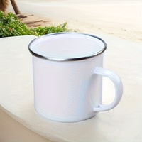 Tasses et assiettes émaillées Senny Factories pour le camping, tasses à thé en verre émaillé motif fleur et papillon