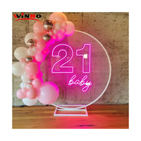 Livraison directe : Grandes lettres et chiffres LED lumineux de 2, 3 et 4 pieds (0-9, A-Z), en acrylique, avec design personnalisable, néon RGB pour fêtes
