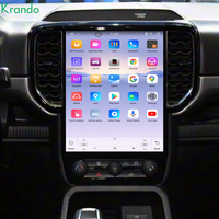 Krando Autoradio Android 12,1 pouces avec GPS pour Ford Ranger 2023 - 2025, Android Auto, Carplay sans fil, 4G WIFI