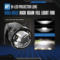Objectif de projecteur laser Bi LED LANSEKO LD0790 3,0 pouces, phare 100W 4074LUX avec tube en cuivre PCB pour phares LED de voiture 12V 24V