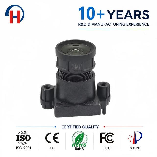 CCTV Lens F1.0 focal length 4mm 5MP Black Light Warm Light Special Lens Super Starlight 103.7 Degree Angle Night Vision
